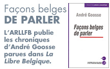 Andr&eacute; Goosse : Fa&ccedil;ons belges de parler