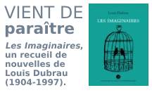 image reprsentant l'annonce de parution du livre Les Imaginaires de Louis Dubrau