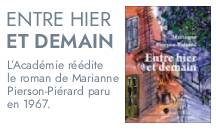 image repr&eacute;sentant l'annonce de parution du livre Entre hier et demain