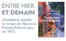 Image repr&eacute;sentant l'annonce de parution du roman Entre hier et demain