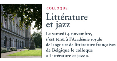 Colloque : Littérature et jazz