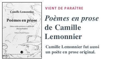 Image repr&eacute;sentant la couverture du livre Po�mes en prose de Camille Lemonnier