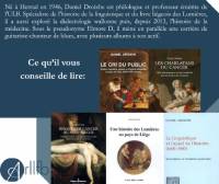 Image représentant les livres conseillés par Daniel Droixhe dans sa production littéraire